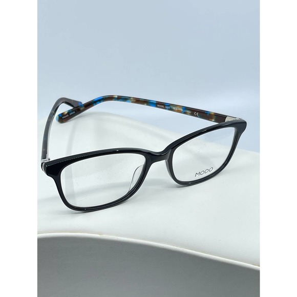 NEW MODO 6523 Black Eyeglasses FRAME 51-17-42mm w Case and Microfiber Cloth - Picture 2 of 7